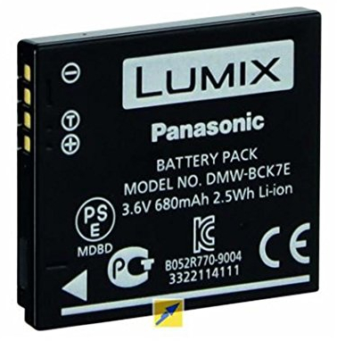 Panasonic LUMIX DMW-BCK7E Li-Ion Akku (geeignet für LUMIX Kameras wie FT30, FT25, FT20, SZ7, SZ1, FS45, FS40, FS37, FS35, FS18, FS16)