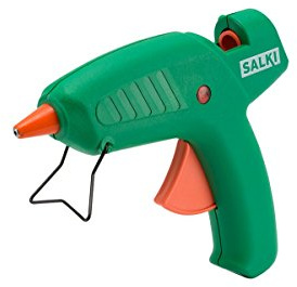 SALKI – Pistola de Cola Termofusible 70W – Para Barras de Silicona Caliente de 12 mm, con Gatillo Ergonómico, Soporte Incorporado y Autonomía Inalámbrica de 10 Min, Color Verde