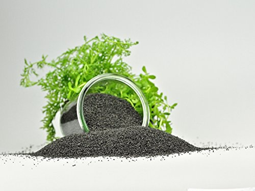 Guemmer Sand 5kg - Aquarienkies, Aquariensand - Verschiedene Körnungen und Farben - Made in Germany - (0,7-1,2 mm, Schwarz)