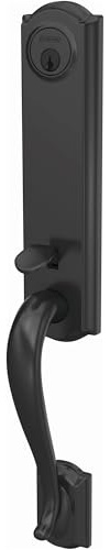 Schlage FCT58CAM622 Schlage FCT58-CAM Custom Camelot Keyed Entry Single Cylinder Half Plate Handleset - Exterior Only