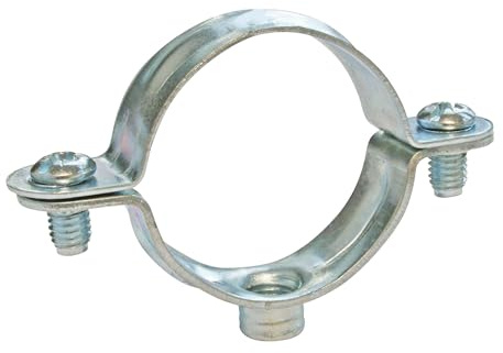 SOMATHERM FOR YOU - pinza de fijación sencilla - de acero niquelado - Para tubo Ø40 mm - Bolsa 2 partes