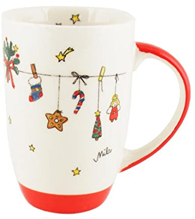 440s-Exklusiv Mila Keramik-Designbecher Es Weihnachtet sehr | MI-44095