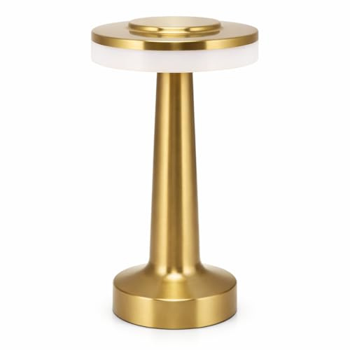 Garosa Lámpara de Mesa LED Portátil con Sensor Táctil 5V 1W Lámpara de Noche Recargable USB 3 Colores Lámpara Táctil para Bar KTV Hotel Cafetería Mesita de Noche | Lámpara de Mesa LED Táctil, Recargable USB Portátil, 3 Colores de Luz, Sensor Ajustable para Dormitorio, Bar, KTV