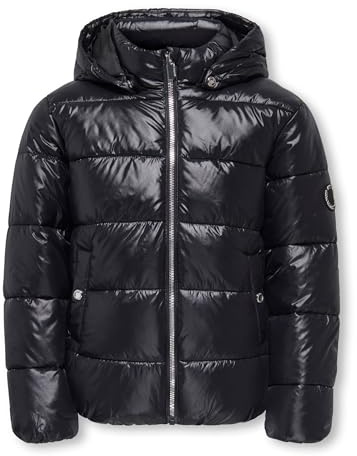ONLY Fille Kognewemmy Savannah Otw Noos Veste Matelassée, Noir, 11 Ans EU
