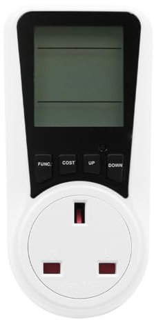 DollaTek Electricity Usage Monitor Plug Power Meter Energy Monitor with Backlight LCD Display(7 Monitoring Modes)