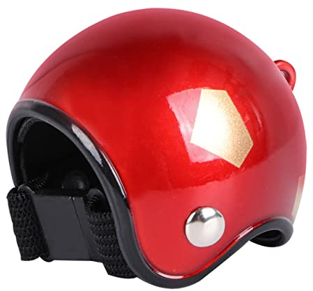 INOOMP Haustier Sicherheitshelm Spielzeug Helm Aus Sicherem Eisen Mit Glatter Oberfläche Spielspaß Für Zuckergleiter Foto Requisite Für Kleine Haustiere