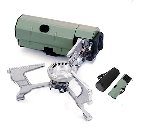 Réchaud pliant portable de camping, réchaud magnétique à réservoir de gaz ignifuge et coupe-vent pour la cuisine en plein air, la randonnée