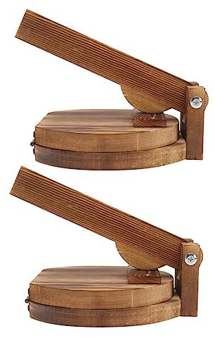 CIYODO 2stücke Holz Teigpresse Manuell Für Knödelpresse Haushaltsküche Werkzeug Küchenzubehör Teigtaschenpresse Teigpresse Aus Holz Manuelle Teigtaschenpresse