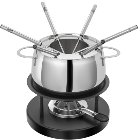 Kuhn Rikon Fleischfondue Set Engelberg - 6 Personen Induktion Chromstahl