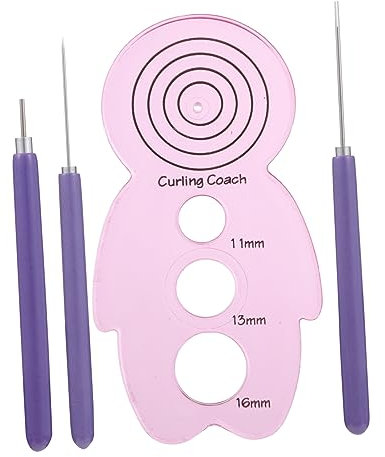 NUOBESTY 4stücke Papier Quilling Werkzeug Mit Schlitz Kunststoff Und Nadeln Formen Für DIY Bastelprojekte Karten Und Dekoration
