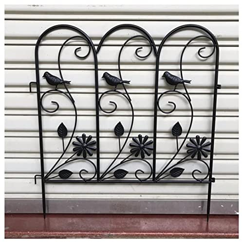 SIMAIT Schermo per Piante, Recinzione per Bordure da Giardino in Ferro Raffinato, Recinzione per aiuole Resistente alle intemperie, Bordatura per Recinzione Ornamentale per Prato, barriera per Anim
