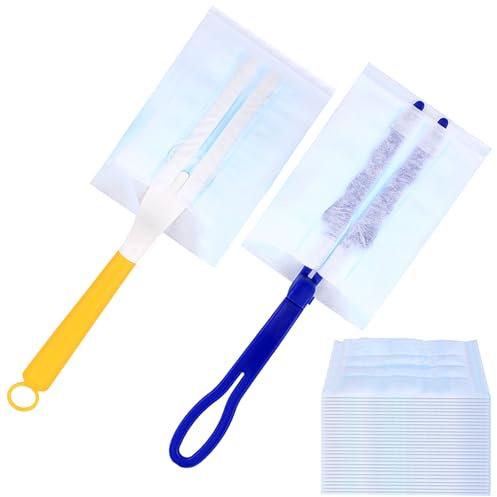 wugongshan 30 Stück Tücher für Swiffer Staubmagnet Nachfüllpack, Staubwedel Nachfüllpack, Kompatibel mit Swiffer Duster Staubmagnet Nachfüllpack Set für Haushalt Auto Reinigung, mit 2 Handgriffe
