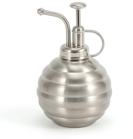 Lianshi Plant Mister Vaporisateur, Arrosoir pour Plantes d'intérieur, Outil de Jardinage pour arroser Les Plantes de Balcon Style Vintage (Argent, 500 ML)