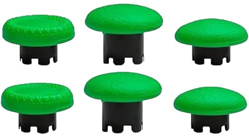 Lot de 6 joysticks Edge pour manette PS5 DualSense Edge, kit de joysticks analogiques interchangeables, pièces de rechange pour PS5 Dualsense Edge (vert)