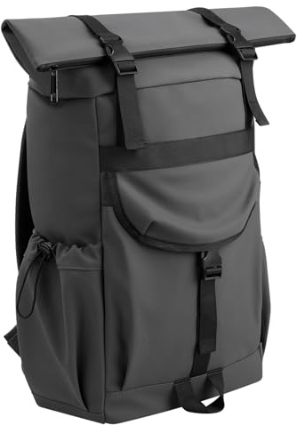 Cozary Sac à dos Rolltop pour femmes et hommes, sac à dos étanche pour ordinateur portable 16 pouces, sac à dos unisexe Rolltop pour femmes et hommes, idéal pour l'université, le travail et le vélo