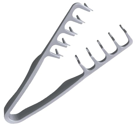Pettine per acconciatura da uomo, con denti larghi, pettine volumizzante, per uomini e donne, accessorio per la cura del parrucchiere, 22,5 x 10,5 x 2,4 cm