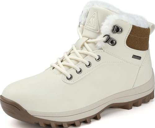 Mishansha Chaussures Femme Hiver Bottes de Neige Homme Antidérapant Randonnée Bottines Confortable Fourrees Chaude Chaussures pour Extérieur 40 EU