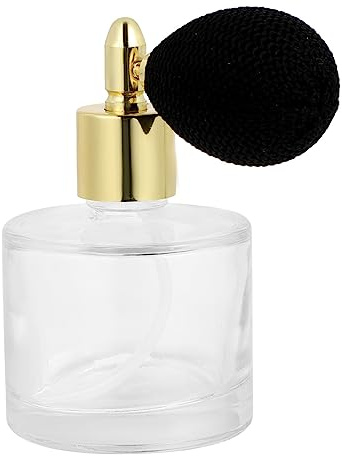 TOPPERFUN Flacone Spray Profumo Vintage 50ml in Vetro Ricaricabile | Nebulizzazione Fine, Chiusura Anti Perdita, Formato Compatto da Viaggio, Finitura Trasparente Raffinata