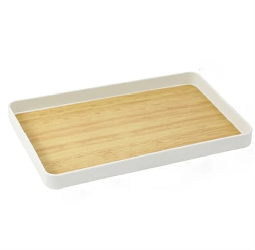 HYQOUKLR Plato para juego de té, Plato rectangular grueso for tetera, utensilios de cocina multifuncionales(L)