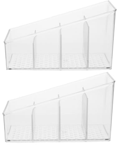 OFFSCH 2 piezas Organizador de Bolsitas de Té Caja con Compartimentos Reutilizable para Guardar Infusiones y Sobres de Azúcar Soporte Práctico para Cocina y Salón
