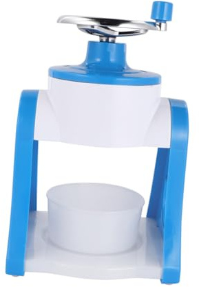 LOLIPPYY Máquina Trituradora De Hielo Manual Azul Pequeña, Picadora para Granizados y Batidos, Libre De Bpa, Diseño Desmontable y Fácil De Limpiar para Uso Doméstico y Verano