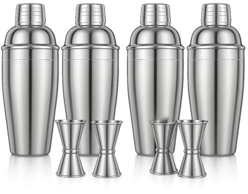 Cocktail-Shaker, Cocktail-Maker-Set, Martini-Getränke-Shaker, 750 ml, Cocktail-Shaker-Sieb, Barkeeper-Mixer-Werkzeug, Likör-Cobbler-Shaker, Edelstahl-Bar-Shaker für Cocktail-Herstellung 4