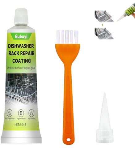 50ml Reparaturgummi für Geschirrspülerkörbe | Geschirrspüler Korb Reparatur Gummi, Spülmaschinenkorb Rost Reparatur, Rostkonverter & Grundierung