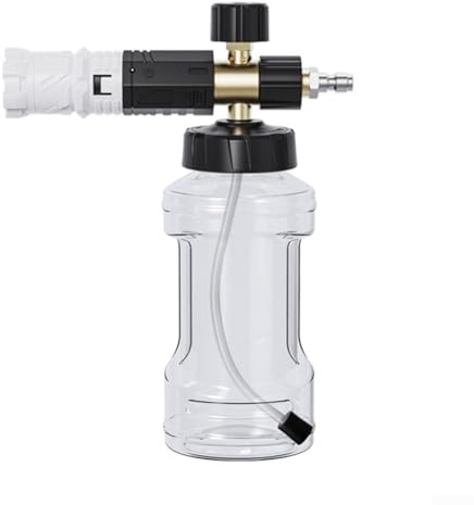 Vaporisateur en mousse à buse réglable pour un nettoyage efficace de différentes surfaces (noir et blanc)