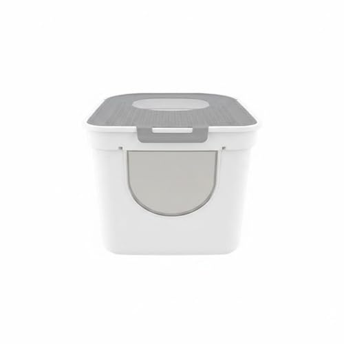 rockible Arenero Tipo Cajón Gran Capacidad Caja de Arena con Tapa Antiolores Higiene del Hogar, Gris Caballero, Grande