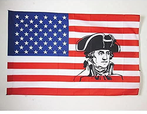 AZ FLAG Bandera de los Estados Unidos con George Washington 150x90cm para Palo - Bandera Americana - EE.UU 90 x 150 cm