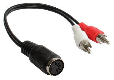Kabelmeister® Audio Adapter 5-pol DIN Buchse / 2 Cinch Stecker