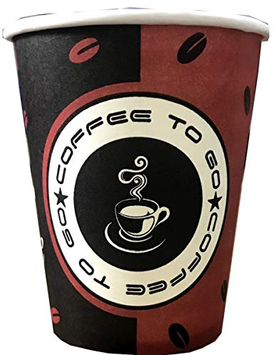 Trendsky Made in Germany 500 Stück Kaffeebecher Coffee to go Pappe beschichtet 200 ml, Becher für Kaffee Hartpapier Einweg Pappbecher 0,2l