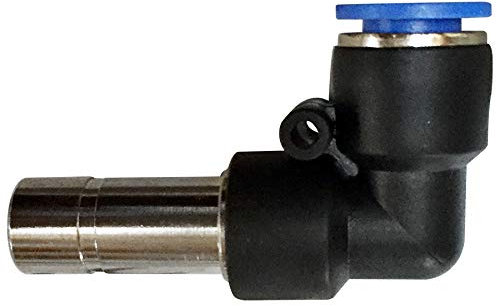 Pneumatik Druckluft 90° Bogen-Schnellverbinder Ø 10 mm Steckhülse (Tülle) Ø 12 mm