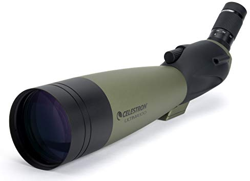 Celestron 52252 100 mm Ultima Spotting Scope 45 Degrees, Grey