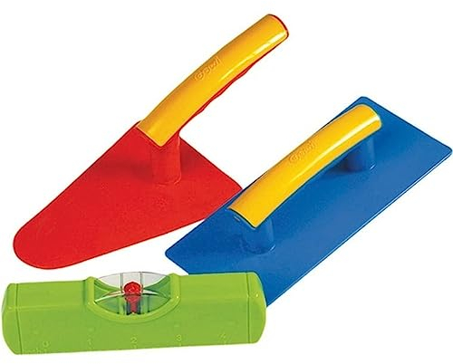 Gowi 558-73 Design Maurerset 3tlg, Kinderwerkzeug Mittel