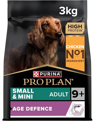 PURINA PRO PLAN | Age Defense | Croquettes pour Chien Senior de taille petit et mini | Soutient la bonne santé des chiens vieillissants, et des articulations | Riche en Poulet | Sac 3 Kg