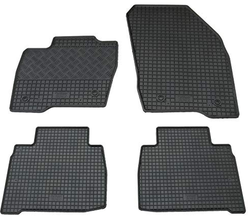 Gummi Fußmatten Set, 4teilig, Gummifußmatten Gummimatten Matten