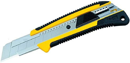 Tajima Cuttermesser (Cutter, Teppichmesser), 25mm Klinge, Auto-Blade-Lock – Hochleistungscutter - LC660Y