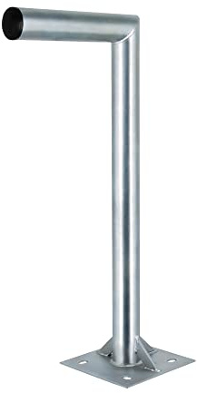 PremiumX 60cm Wandhalter mit Verstrebung Stahl verzinkt Ø 48mm Winkel Wand-Halterung für Satelliten-Schüssel SAT-Antenne