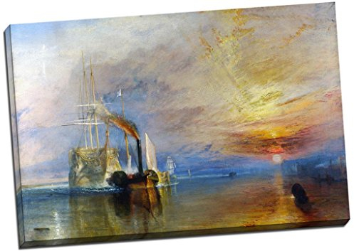 J.M.W. Turner Fighting Temeraire Deception Canvas Print Picture Wall Art Large 30x20 Inches