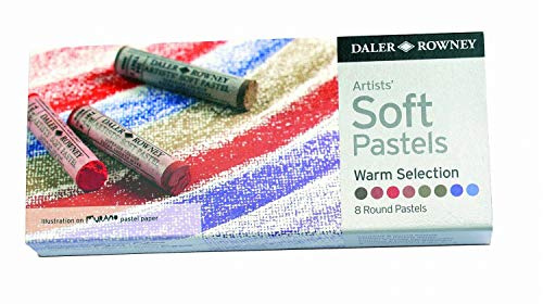 Daler-Rowney 86650100 - Artists Soft Pastellkreidenset 8 er, warme Töne