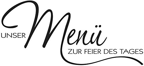 Rayher 28878000 Stempel Menü zur Feier des Tages, 4x8cm