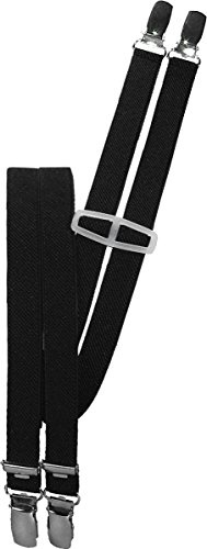 Harrys-Collection Hosenträger Herren 4 Clips 18mm, schwarz