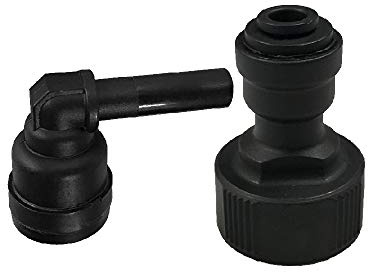 PureWater Filters - Fitting for Direct Water Line Hookup with Elbow for Keurig Commercial Brewers (B150, B155, K150, K155)