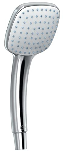 Ideal Standard – Idealrain Cube Handbrause, eckiger wassersparender Duschkopf für unvergleichliche Duschmoment, EasyClean-Düsen, Standard Anschlussgewinde, 10x10 cm, Chrom
