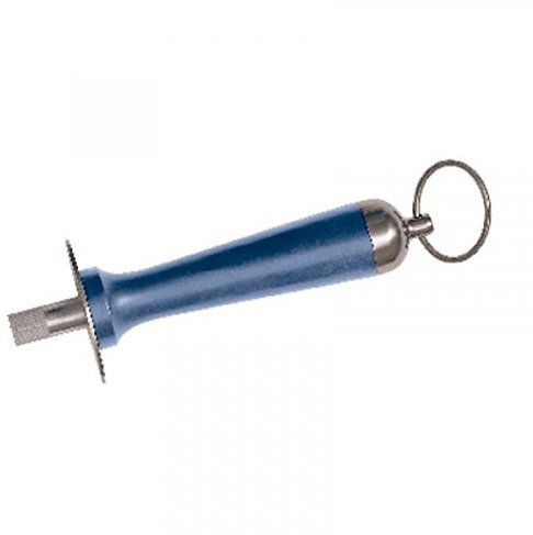 Acciaino Cm 30 Manico Blu Coltelleria Serie Tranciata