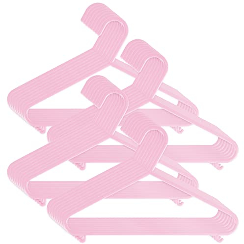 Bieco 90032141 Set di 32 Grucce Appendiabiti per Bambini, 29,5 x 18 x4,8, Rosa (Antico)