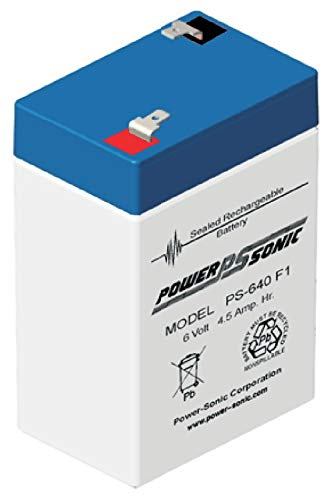Powersonic 6 V 4,5 Ah bly-fleece-batteri AGM VRLA PS 640