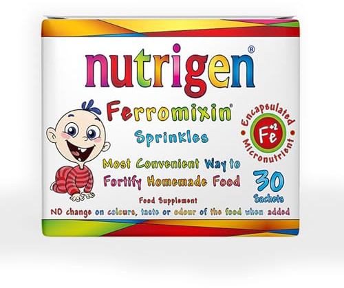 Nutrigen Ferromixin Sprinkles – Iron & Micronutrient Powder for Babies & Toddlers, 30 Sachets