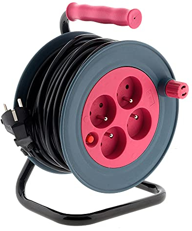 Zenitech - Carrete doméstico 15m 3G1 mm² - Rosa